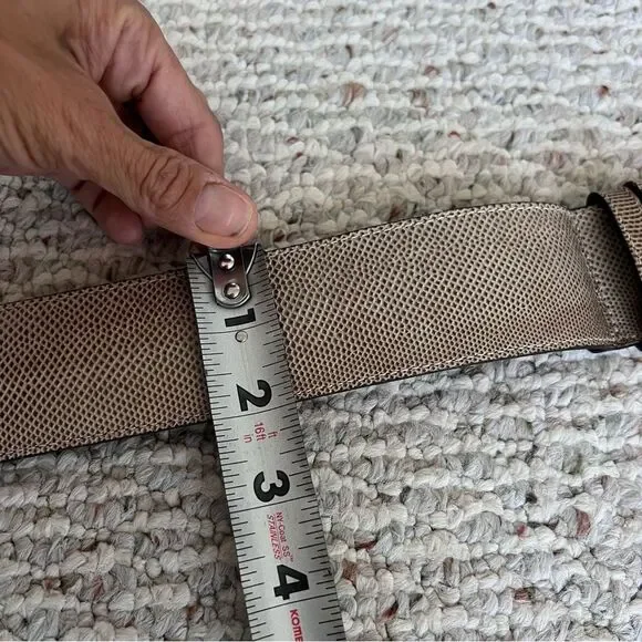 Joan & David Couture Genuine Karung Snake Leather Belt